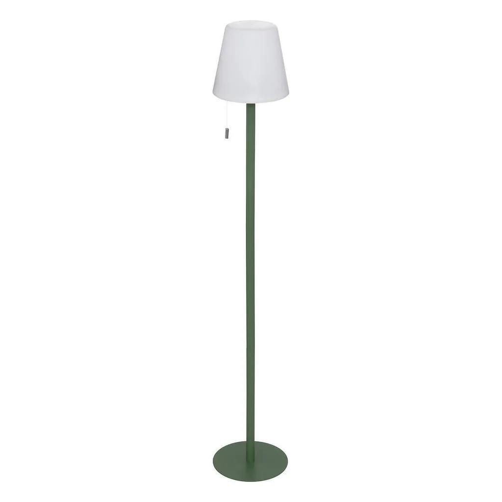 Lampe de jardin ZACK 108 cm en acier inoxydable avec diffuseur blanc