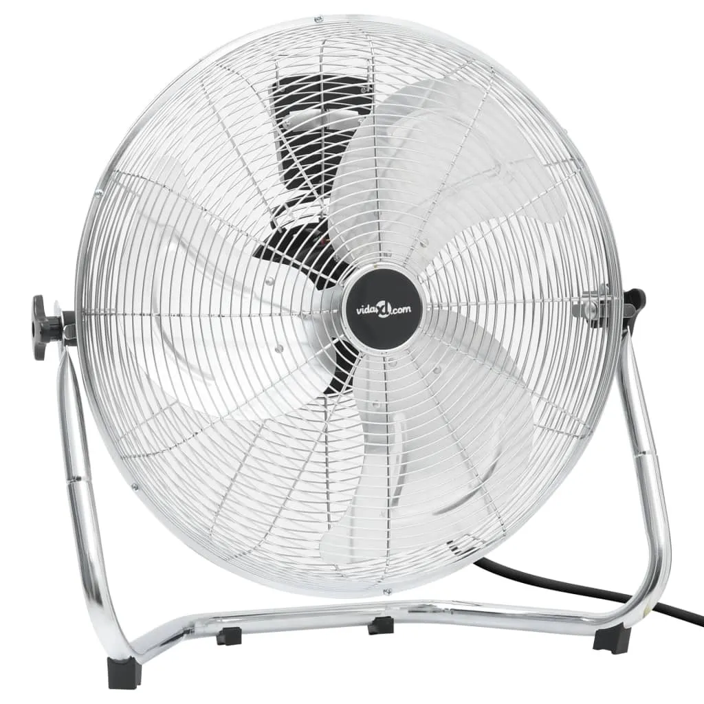 Ventilateur de sol inclinaire 115W grand format 60 cm finition inox