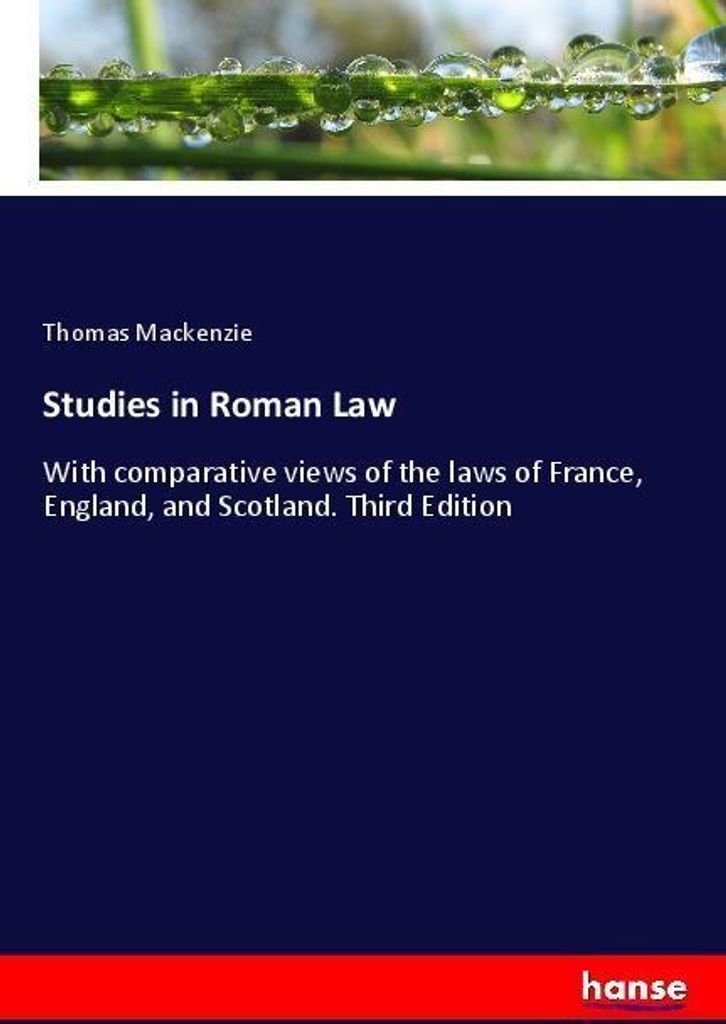 Studies in Roman Law