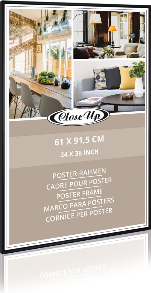 Posterrahmen 61 x 91,5 cm schwarz Produktbild 