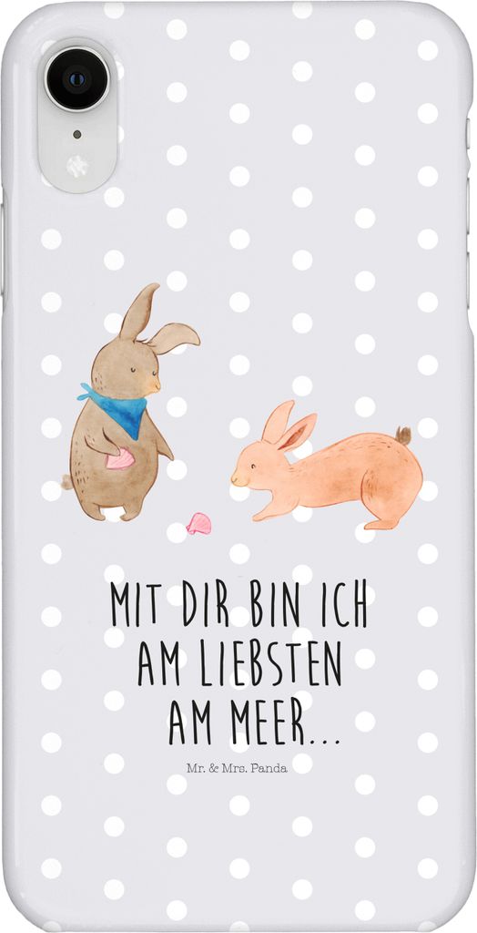 Mr. & Mrs. Panda Iphone XR Handyhülle Hasen Muschel - Grau Produktbild 