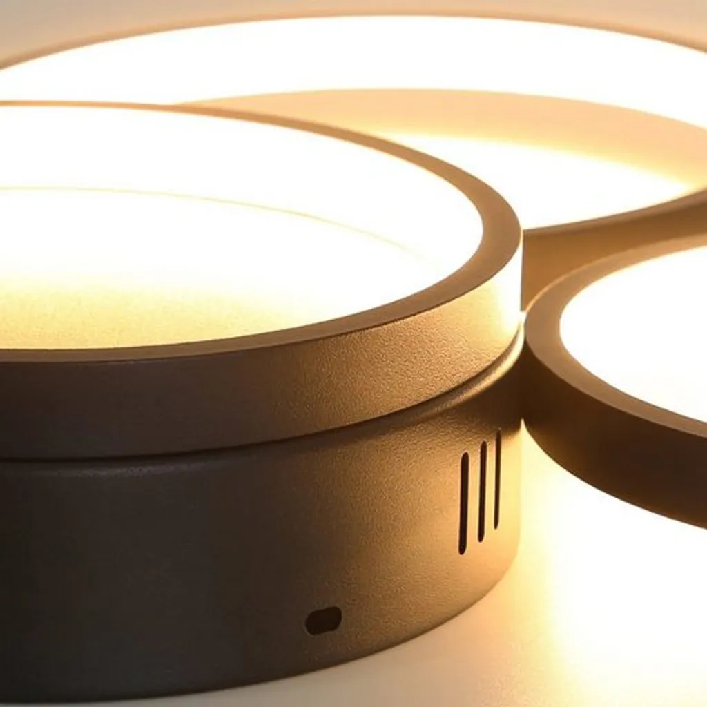 Plafonnier LED Blanc Chaud 3000K à Intensité Variable avec Télécommande - 10