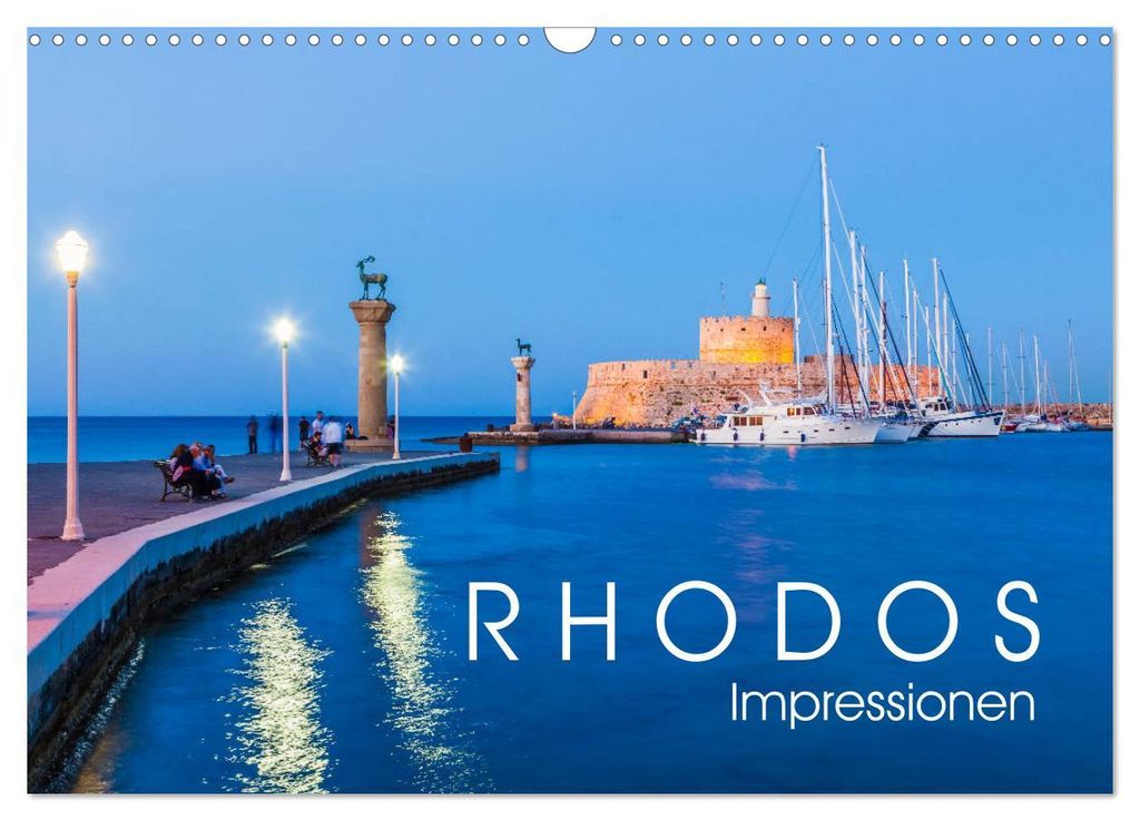 RHODOS Impressionen (Wandkalender 2027 DIN A3 quer), CALVENDO Monatskalender