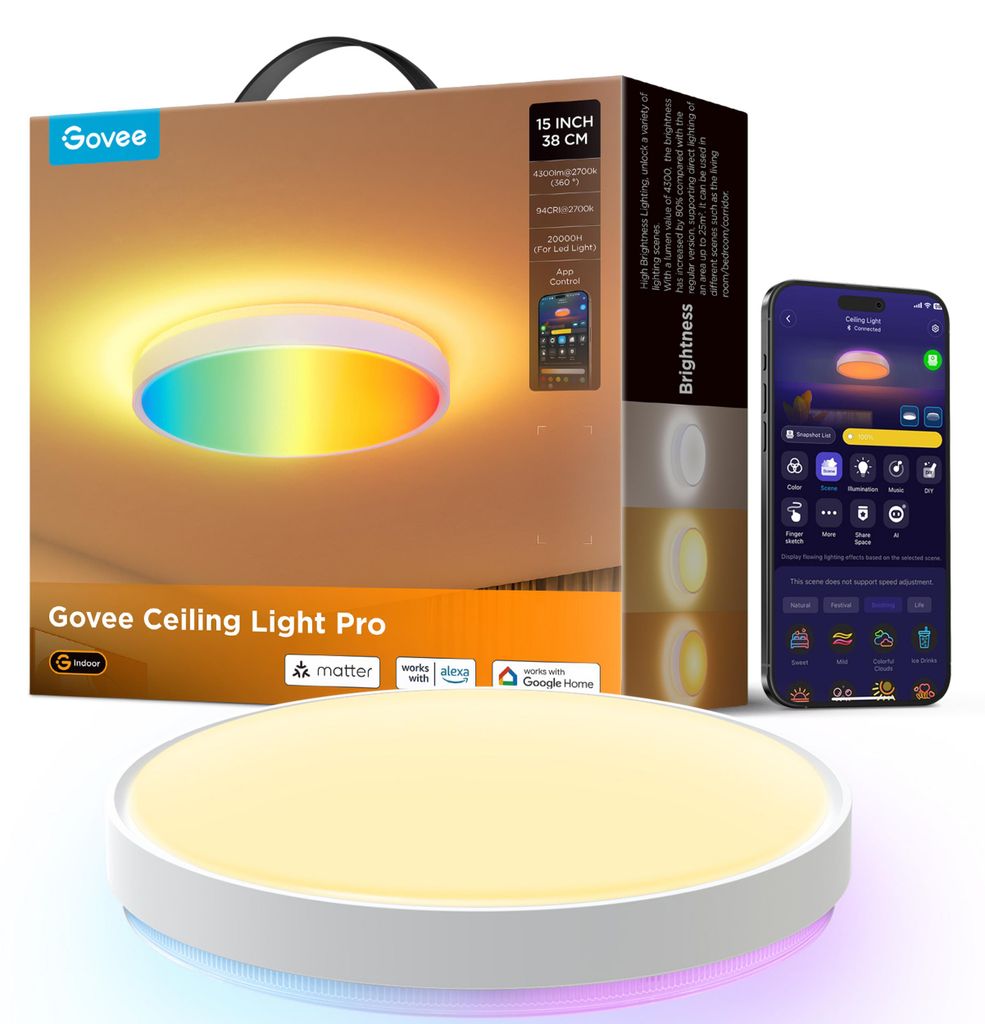 Govee Round Smart Ceiling Light kattovalaisin Immagine del prodotto 