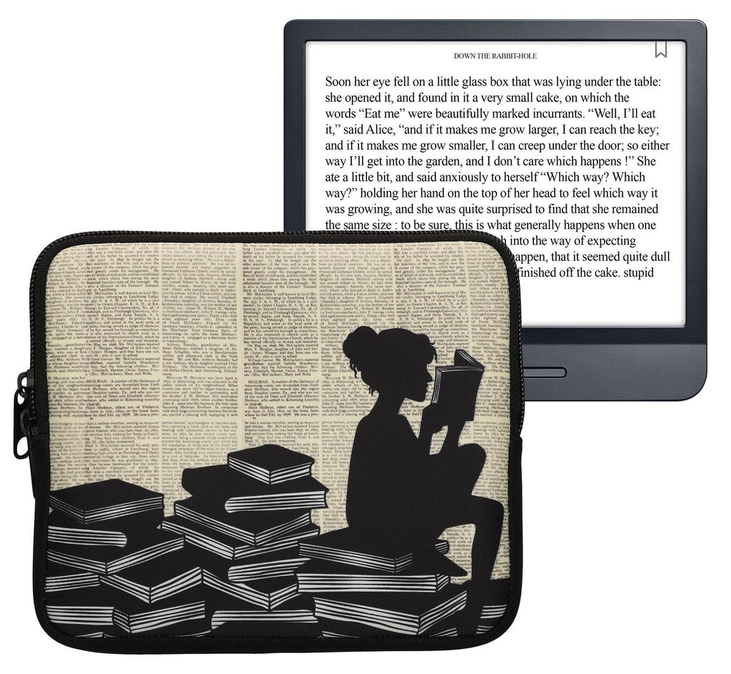 kwmobile Tasche für eReader - Neopren Hülle Schutzhülle Produktbild 