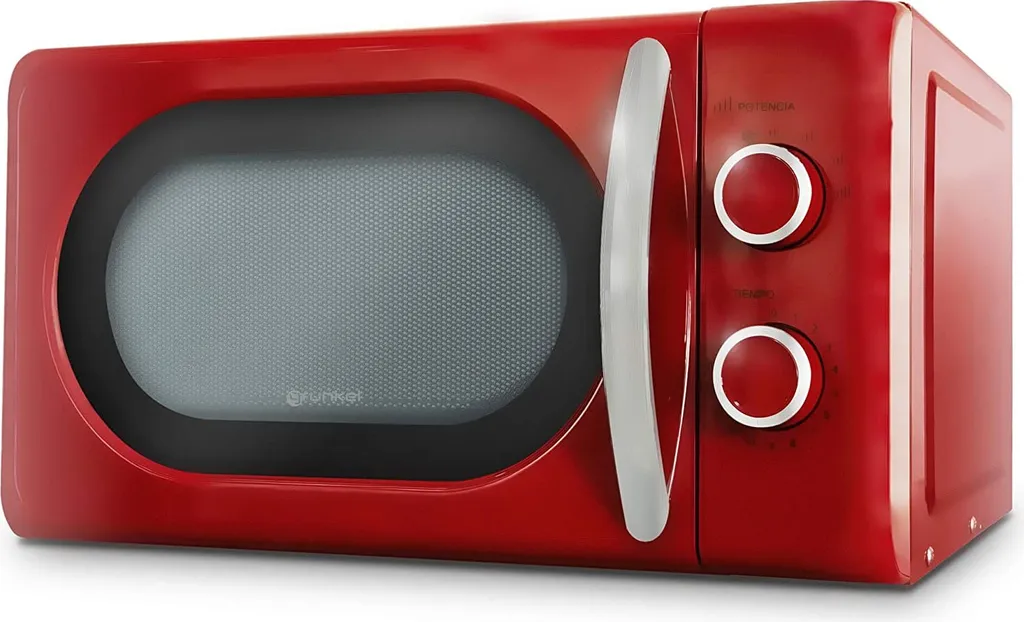 Micro-ondes Grunkel MW-20 Rouge 700 W - Idéal pour Étudiant et Studio