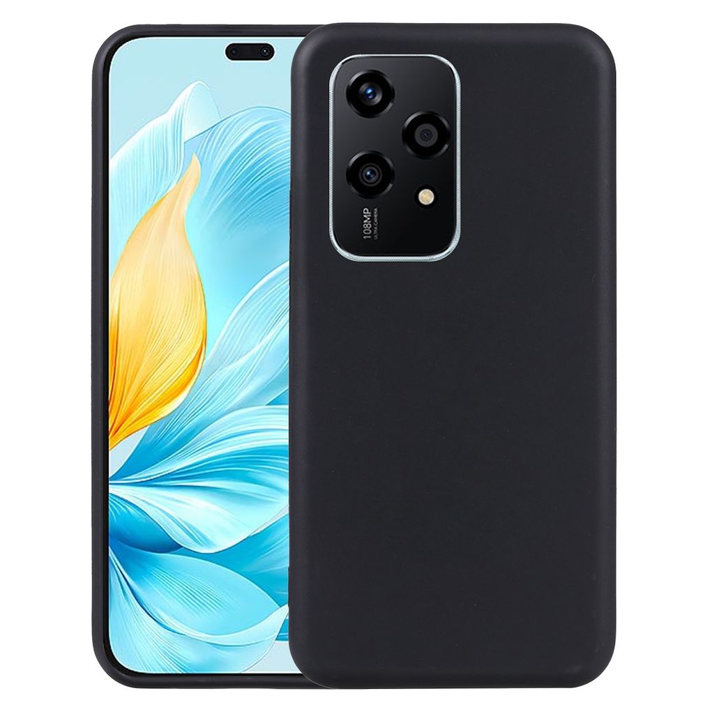 Für Honor 200 Lite Silikon Schutz Schwarz Handyhülle Cover Case TPU dünn