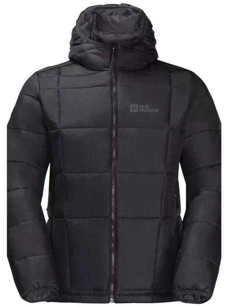 Jack Wolfskin - "Bergland INS" Steppjacke für Herren PP13247 (S) (Schwarz)