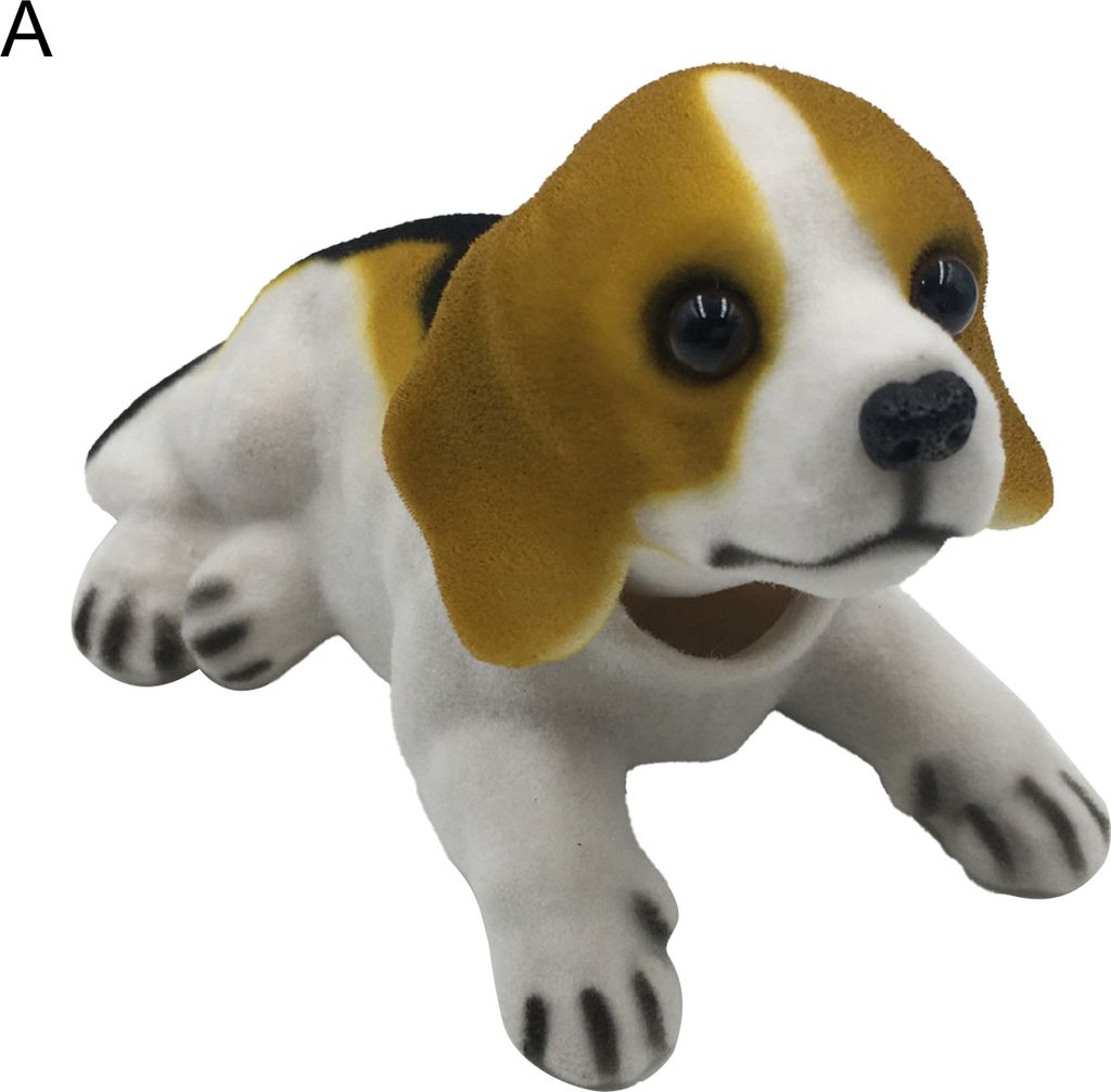 handgefertigte Hundefigur empfindlicher Harz Micro Landschaft Shake Head Dog Statue Party Supplies-A