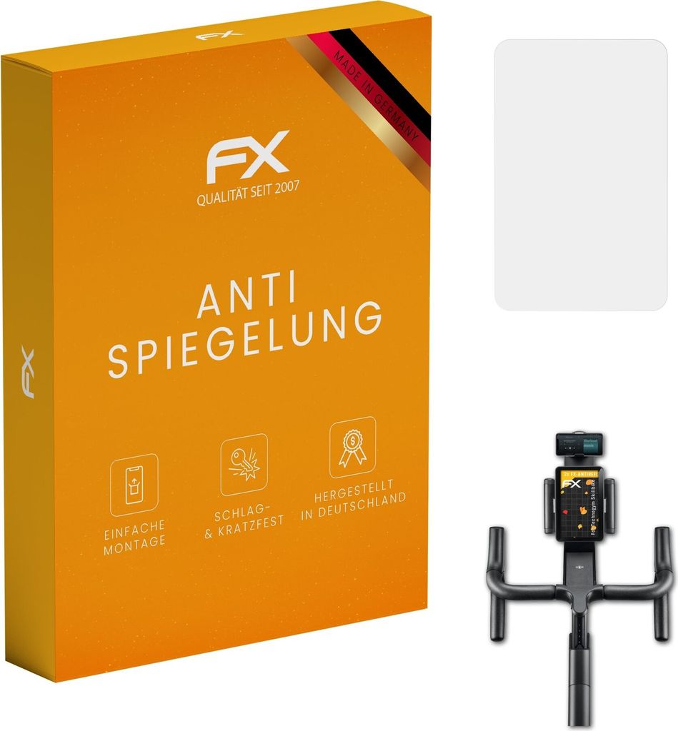 atFoliX FX-Antireflex 2x Schutzfolie kompatibel mit Technogym Skillbike Displayfolie