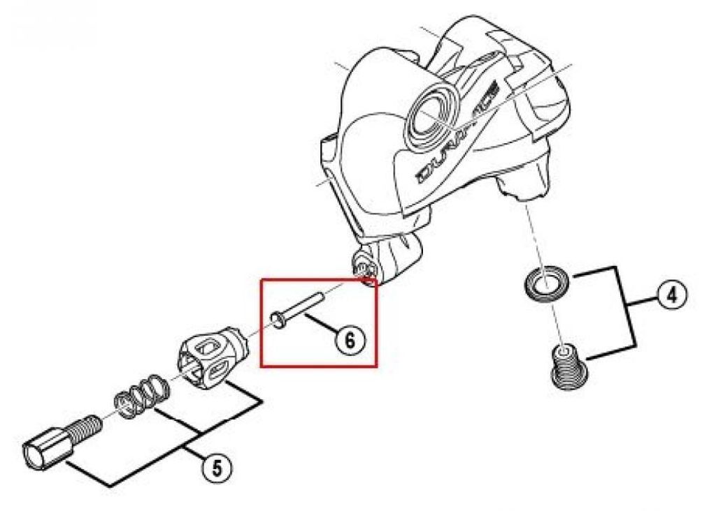 SHIMANO Führungsstift RD-9000 Führungsstift - für Shimano RD-9000 Schaltwerke...