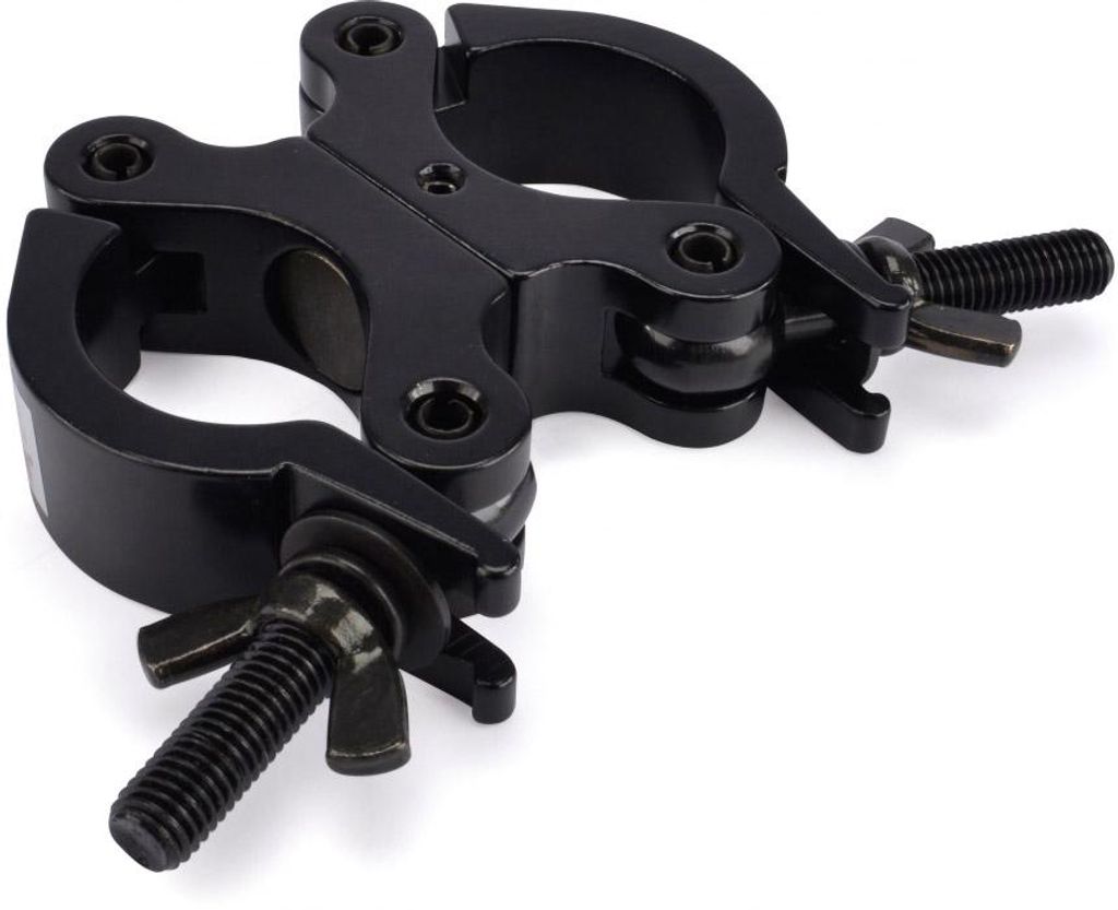 Riggatec Doppelschelle - Swivel Coupler schmal schwarz bis 200 kg (48-51mm)