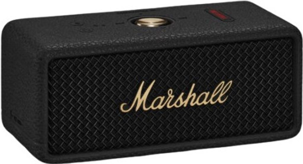 Marshall Emberton III tragbare Bluetooth Lautsprecher, kabellos, IP67 Staub und wasserfest, über 32 Stunden Spielzeit - Schwarz und Messing