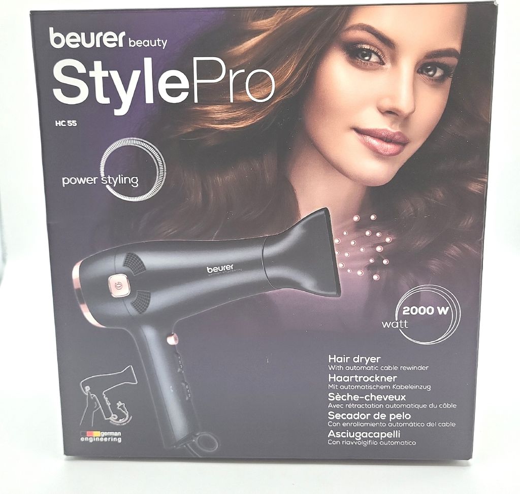 Fén BEURER HC55 2200W s vtahováním kabelu černý Obrázek produktu 6
