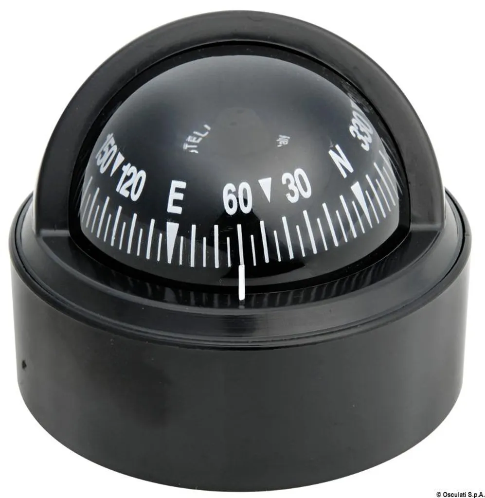Riviera Boussole 2"1/2 BS1 Rose et boîtier noir - Navigation Marine