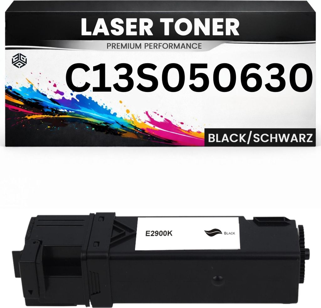 Toner kit C13S050630 für Epson hochwertig Schwarz Premium Alternative für Epson AcuLaser C2900, CX29 series
