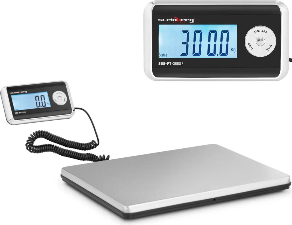 Poštová váha na balíky LCD 31 x 38,5 cm 300 kg / 100 g Obrázok produktu 
