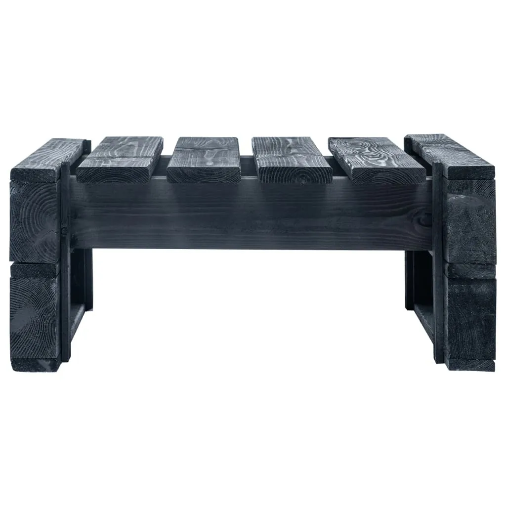 Ottomana Garden Pallet SYFAX™ Nero - Design Scandinavo per Esterni