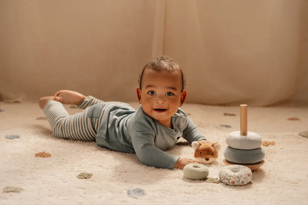 Jouet d'éveil sécurisé Forest Friends : blocs souples sans risque bébé