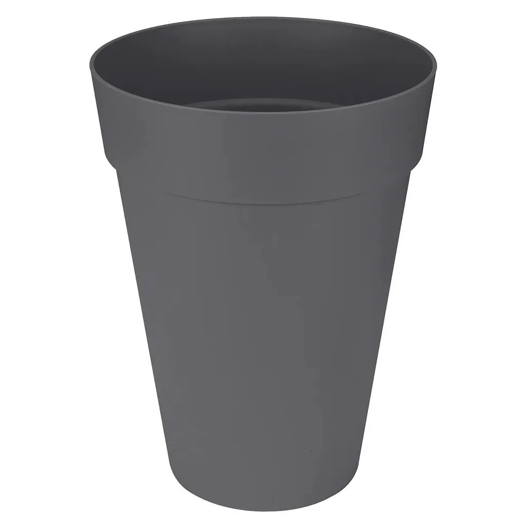 Cache-pot anthracite elho loft urbain 35 cm avec réservoir d'eau