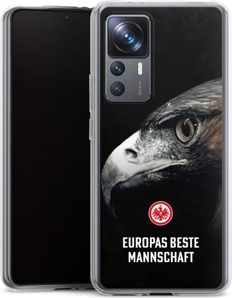 DeinDesign Handyhülle für Xiaomi 12T 5G Silikon Hülle Case Smartphone Schutzhülle Europameisterschaft Eintracht Frankfurt Offizielles Lizenzpro...