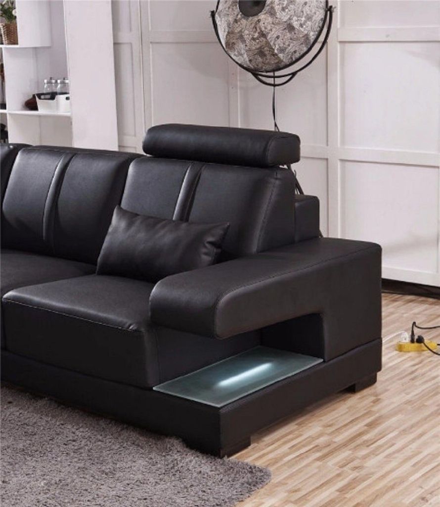 XXL BIG Wohnlandschaft U Form Ecksofa Sofa Couch Polster Garnitur Leder Neu