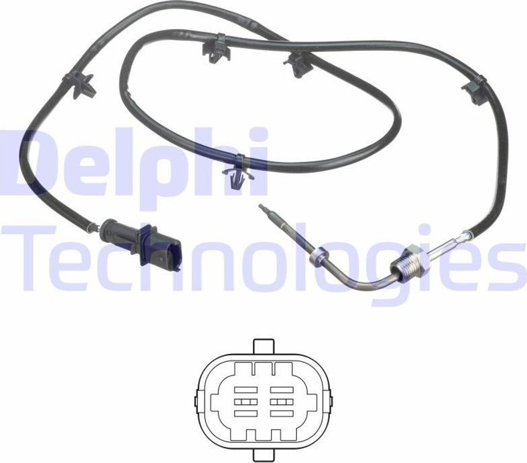 DELPHI TS30243 Abgastemperatursensor OE 55564270 kompatibel mit Corsa D