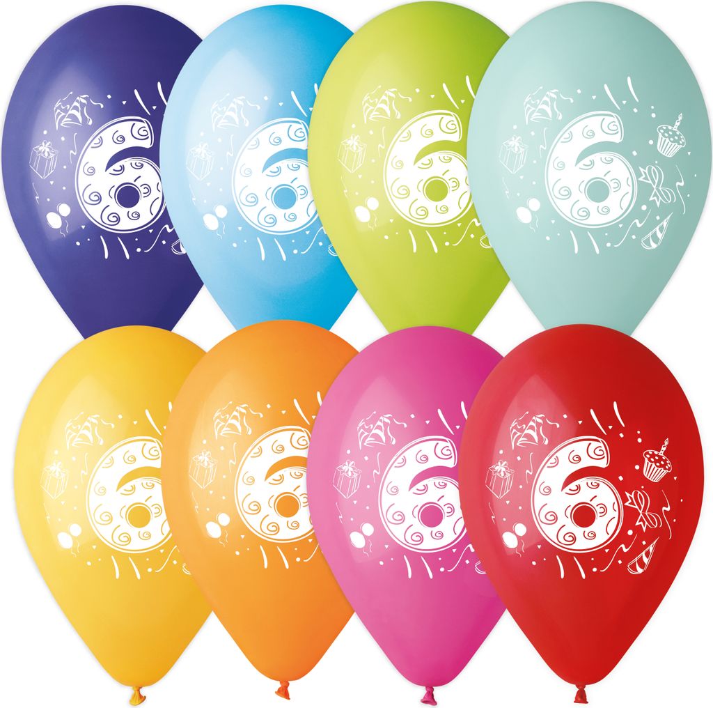 Karaloon 8 Ballons / Balloons "6"