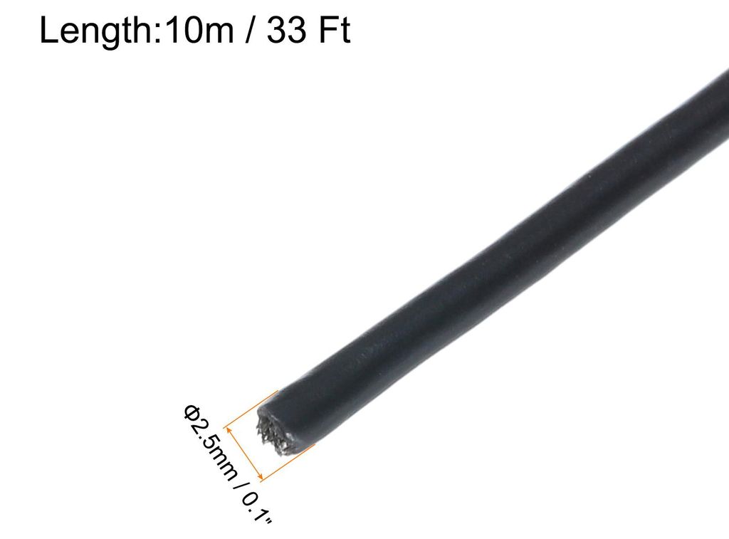 Drahtseil Edelstahl 10M x 2,5 mm Stahlseil PVC ummantelt mit 2 Aluminiumhš¹lsen Sicherungsdraht Aufh?nger fš¹r Bilder Vorhang Gel?nder Outdoor ...