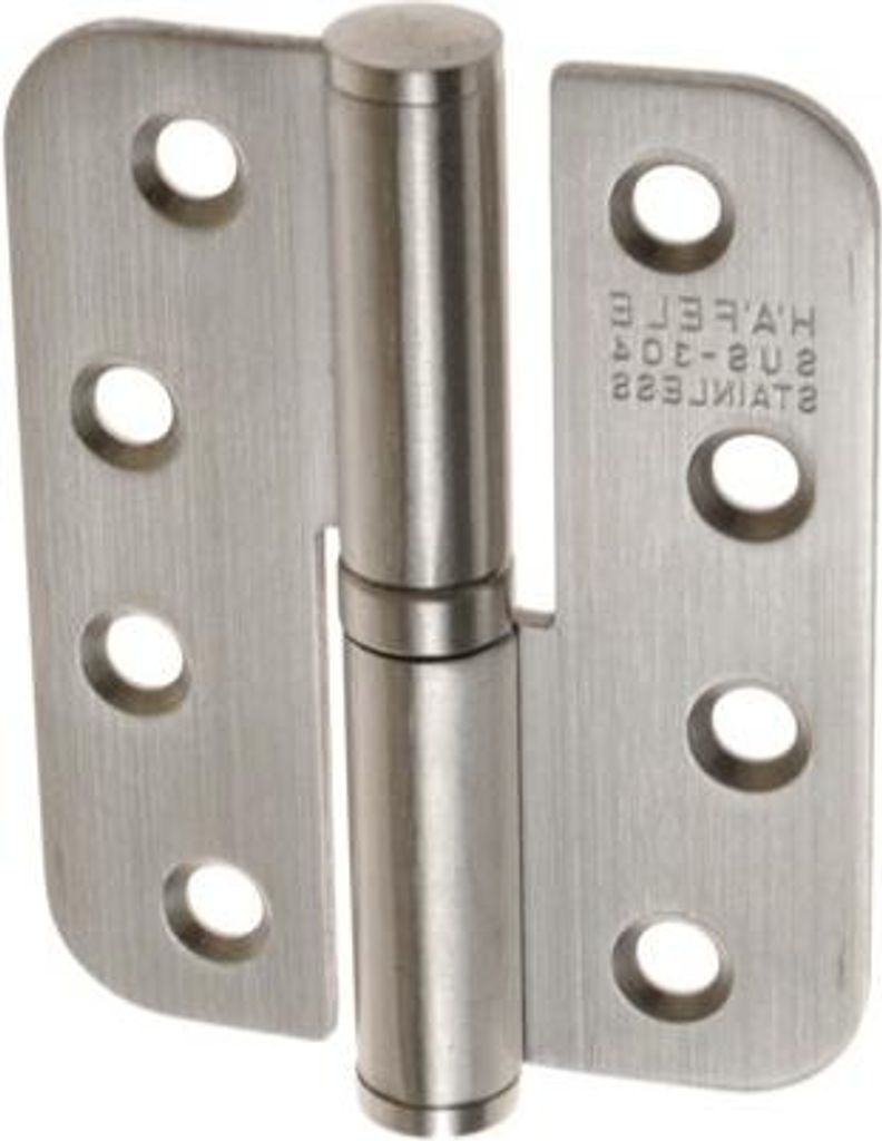 Zawias górny, stal nierdzewna polerowana, DL 80x62 mm, Zdjęcie produktu 
