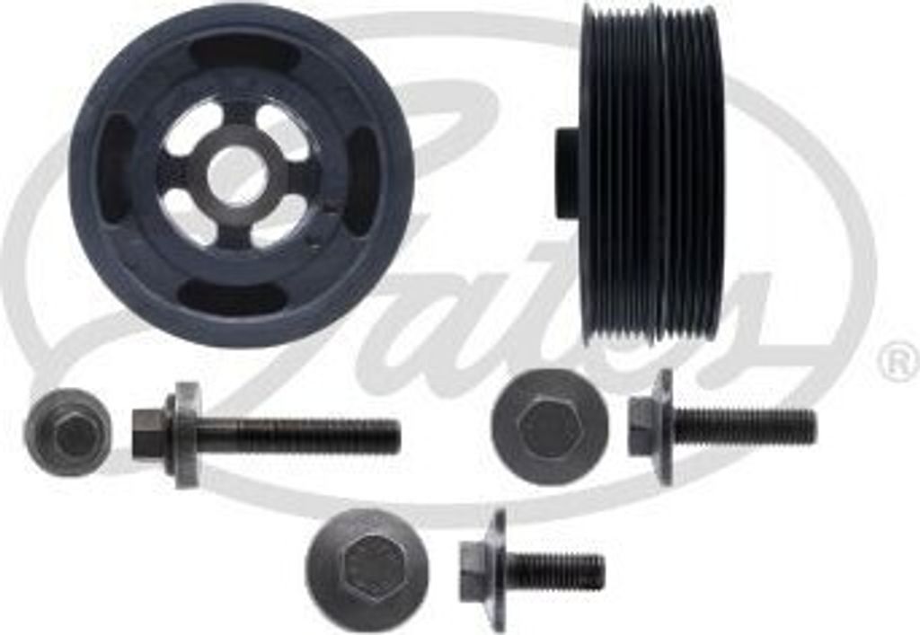 GATES TVD1146A Riemenscheibe Kurbelwelle für FORD FOCUS III Turnier 138mm