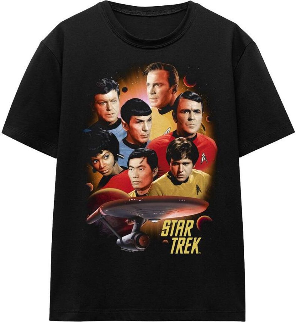Star Trek - "Heart of the Enterprise" T-Shirt für Herren/Damen Uni TV16166 (S) (Schwarz)