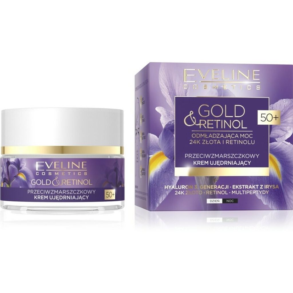 Eveline Gold & Retinol 50+ Anti-Falten Straffende Tages-und Produktbild 