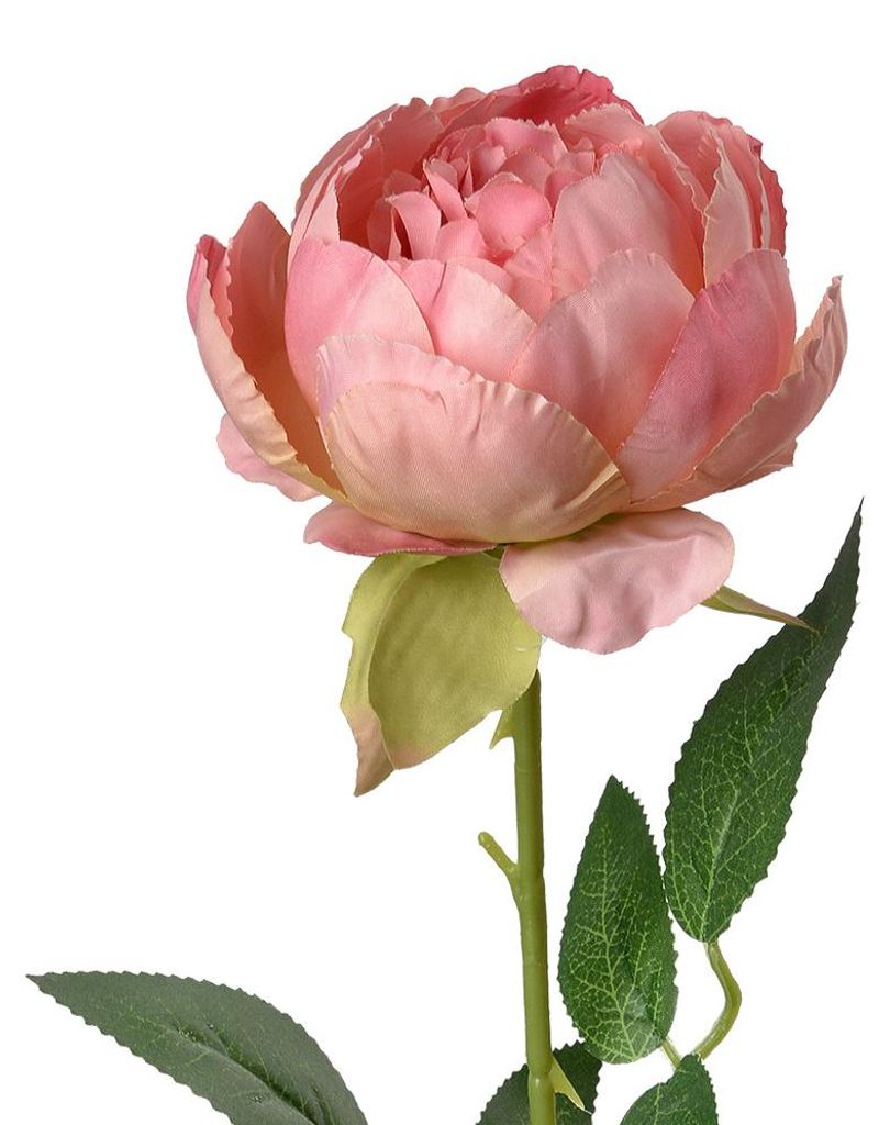 Clayre & Eef Umělé květiny Rose 62 cm růžová plastová Obrázek produktu 
