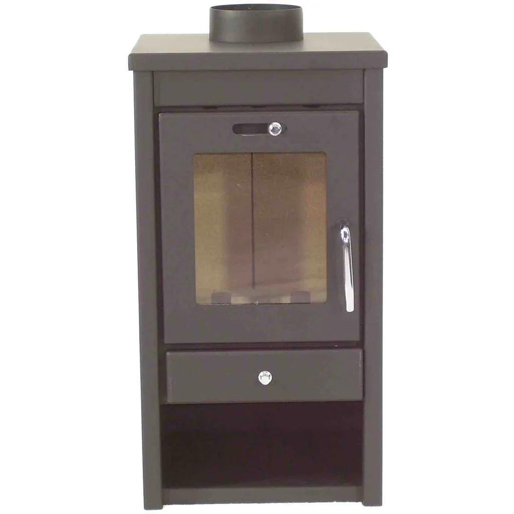 Poêle à bois 7kW haute performance - Chauffage d'atelier en faïence