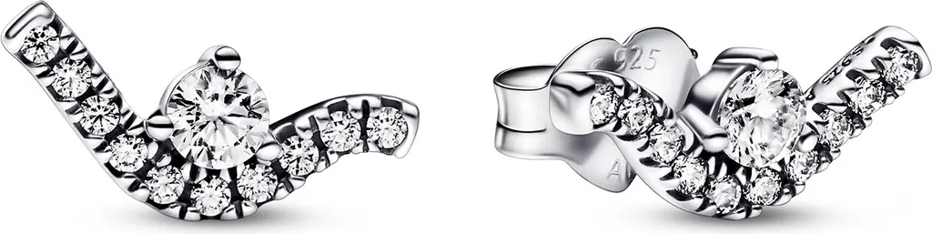 Orecchini a perno in zirconia cubica scintillante per donne