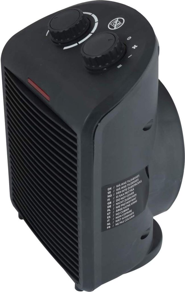 Termoventilatore, 2 livelli, funzione aria fredda, H 25 cm Immagine del prodotto 