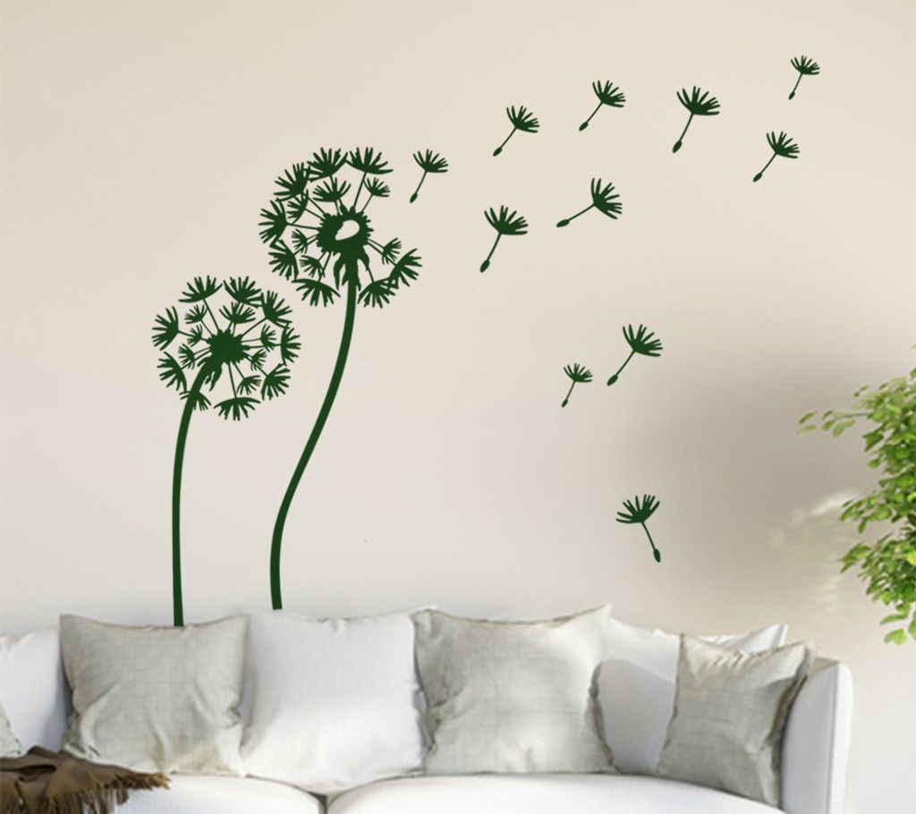 Pusteblume Set III Wandtattoo in 6 Größen - Wandaufkleber Wall Sticker - Dekoration, Küche, Wohnzimmer, Schlafzimmer, Badezimmer