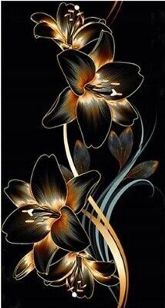 40x30 cm Diamanten Malerei Zum Selbermachen DIY Diamond Painting Blumen