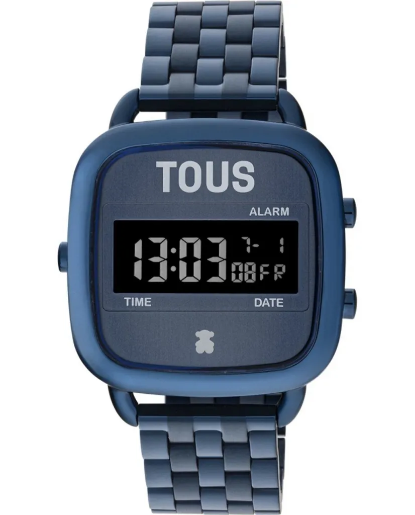 Montre analogique femme TOUS Fashion bleue avec boîtier rond 38 mm