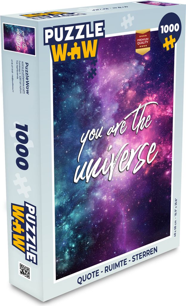 MuchoWow Puzzle 1000 Teile Zitat - Weltraum - Sterne - Jungen - Mädchen - Kinder - Spielzeug - Alt und Jung - Spiele - Puzzeln