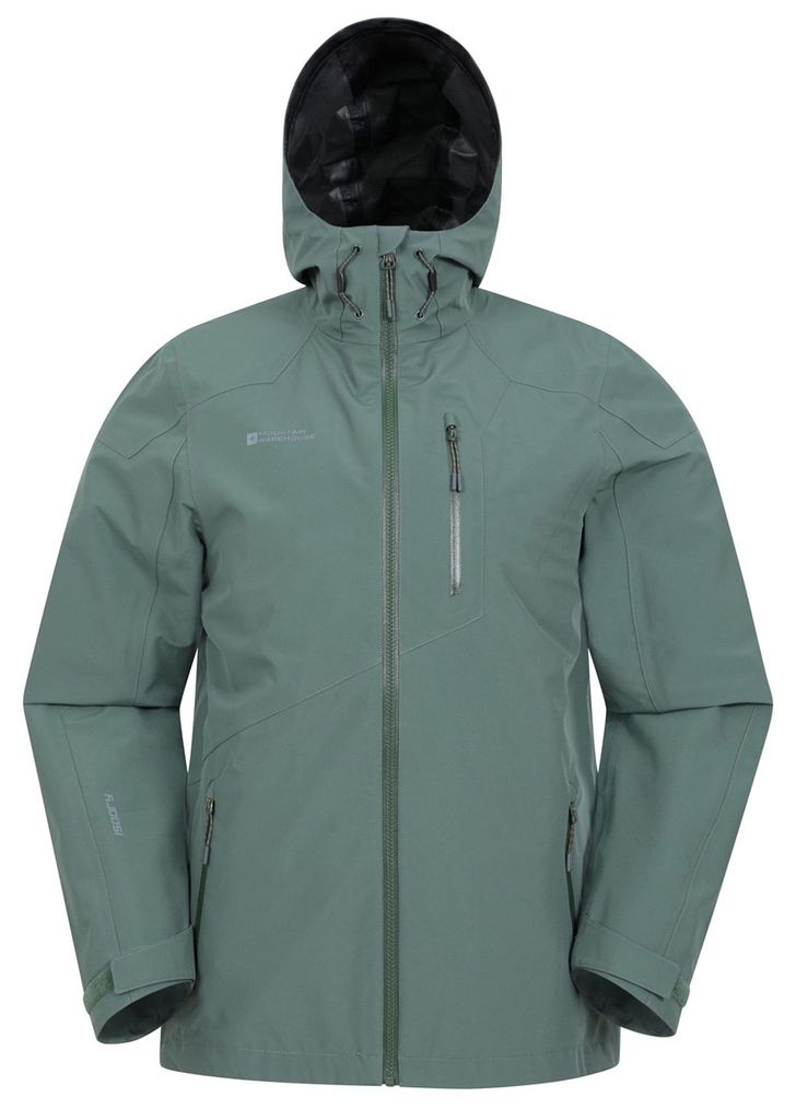 Mountain Warehouse - "Bachill" Jacke, wasserfest Dreilagig für Herren MW472 (M) (Dunkelgrün)