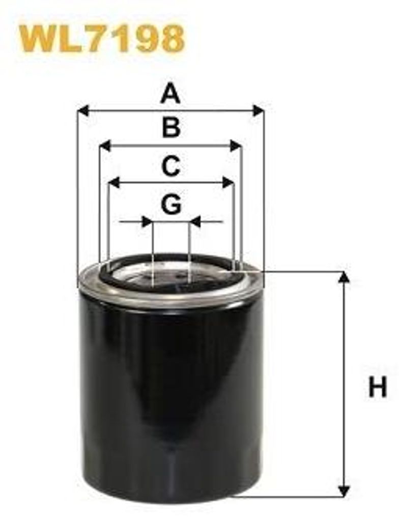 Ölfilter WIX FILTERS WL7198 Anschraubfilter für SUZUKI Samurai SUV (SJ) Vitara SUV (ET, TA, TD) VITARA Cabrio (ET, TA) SJ 413 (OS) SJ 410 SUV Cabrio
