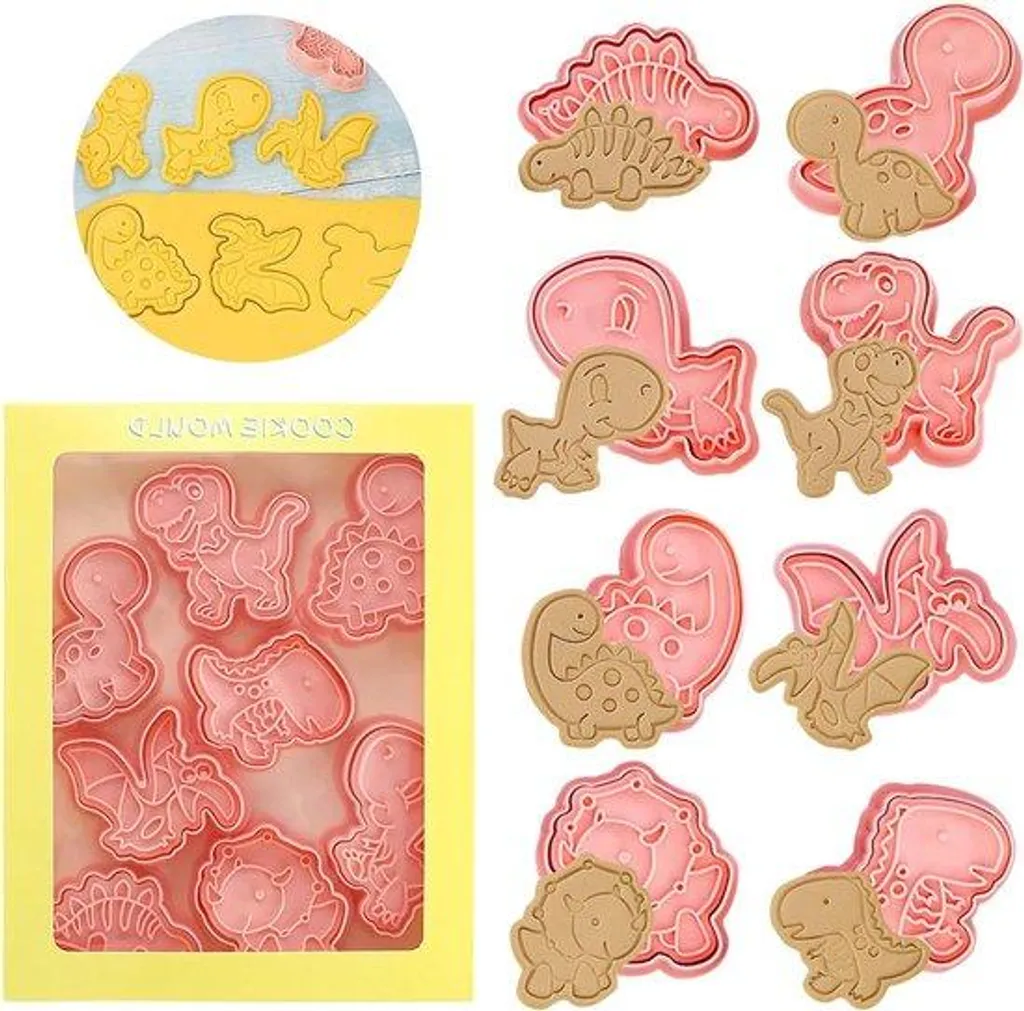 Moules à biscuits animaux 3D pour enfants : kit de 8 pièces créatives