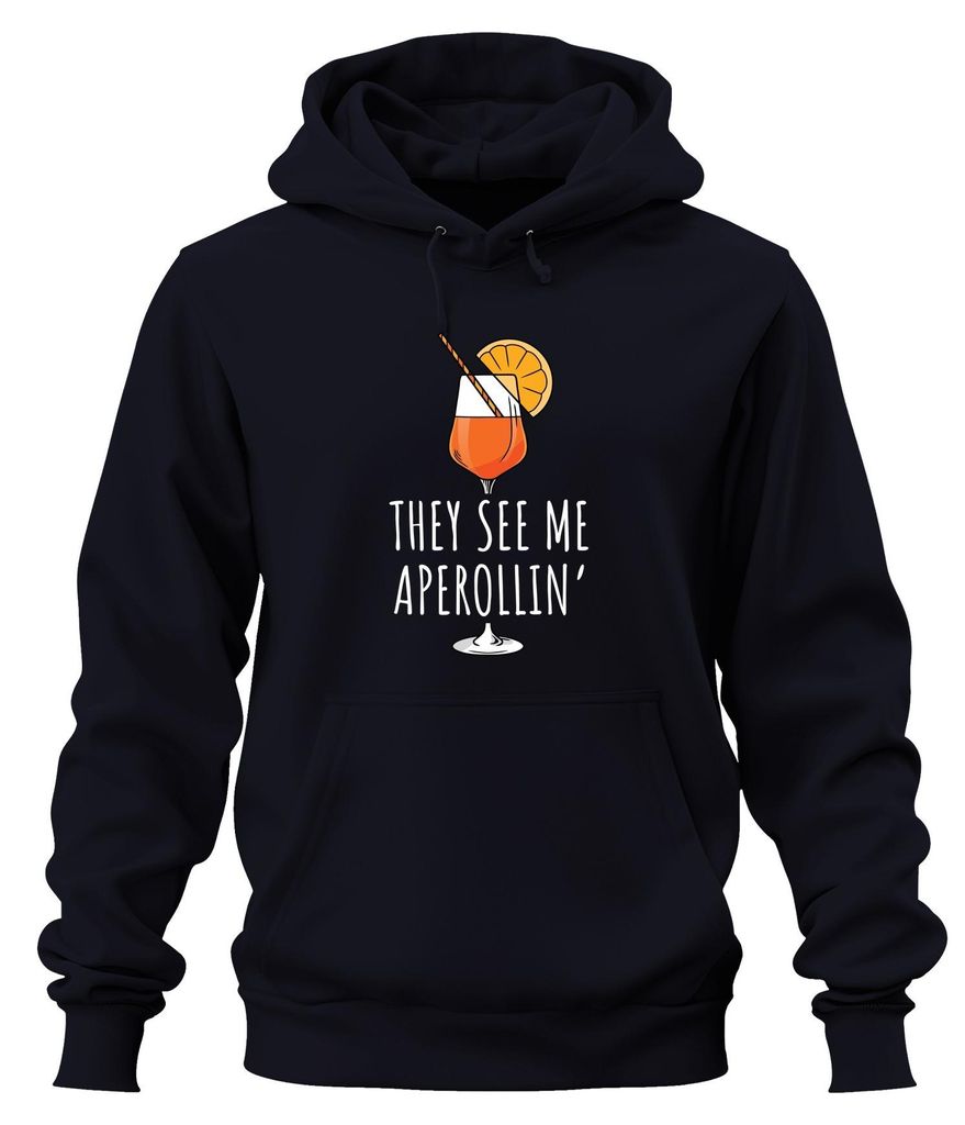 Mi vedono aperol Spritz Party Sommer Cocktail Lustig Unisex Immagine del prodotto 