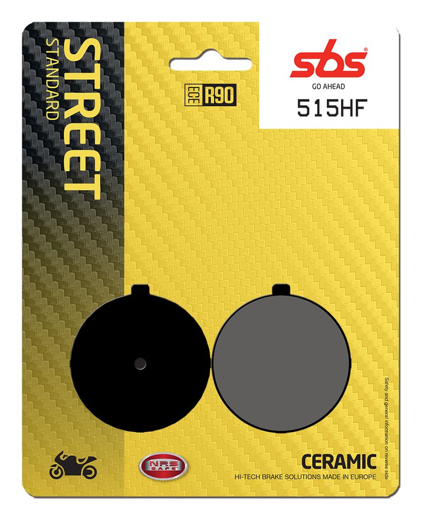 Bremsbelag SBS 515HF (Satz pro Scheibe) Street Ceramic