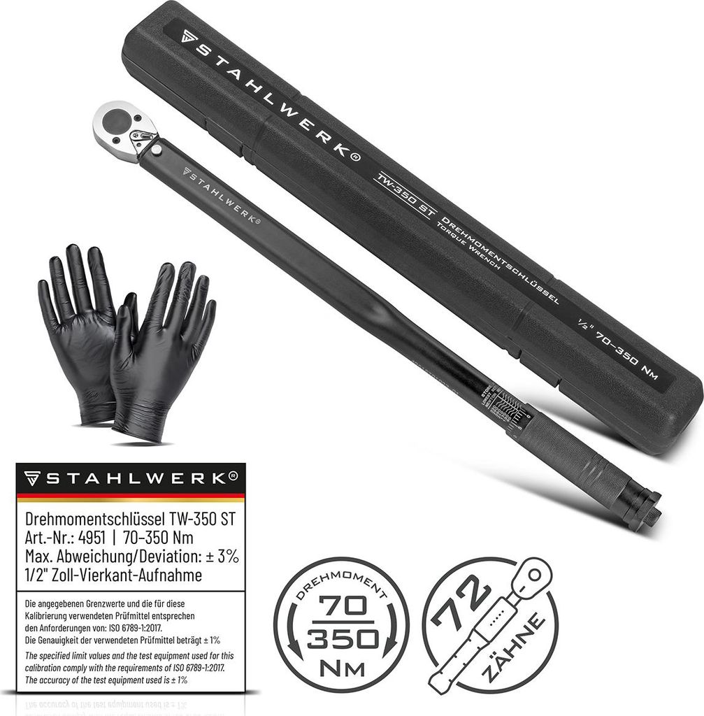 Chiave dinamometrica STAHLWERK TW-350 ST 70-350 Nm Immagine del prodotto 