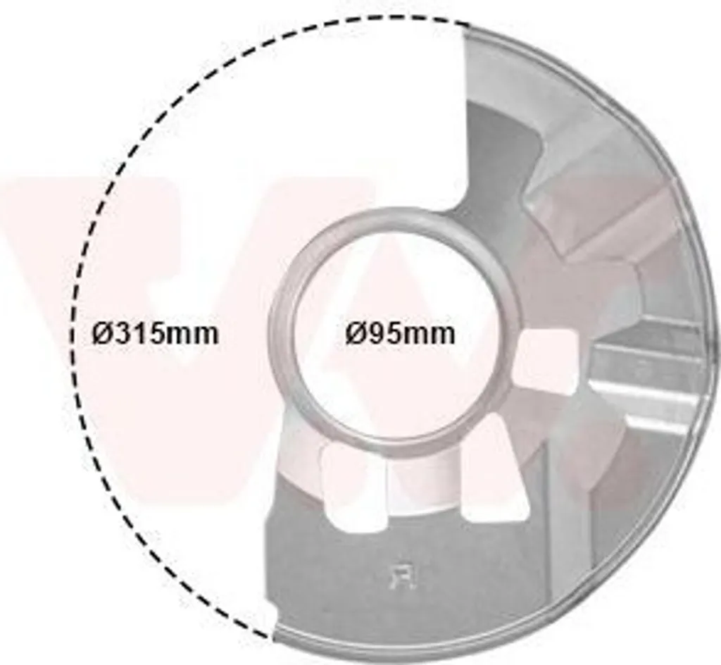 Tôle anti-éclaboussures VAN WEZEL 2754371 pour MAZDA 6 GY Avant Gauche