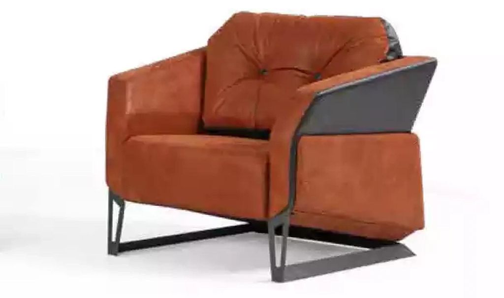 Büro Sessel Luxus Möbel Arbeitszimmer Büromöbel Orange Sitz Neu