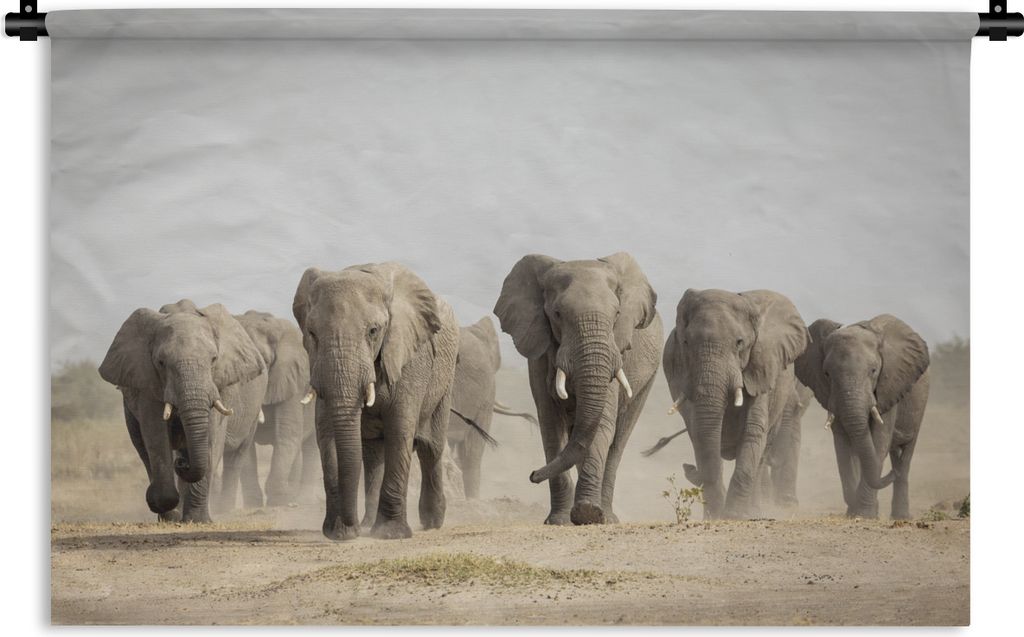 MuchoWow® Wandteppich Wandbehang Elefant - Afrikanisch - Produktbild 